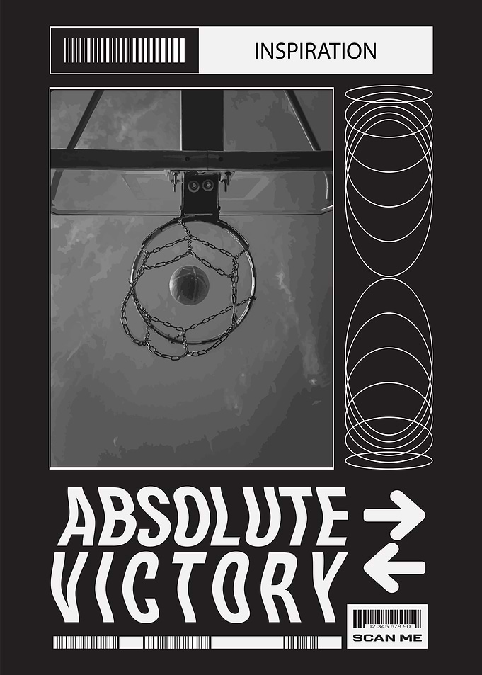 Basketball Victory Poster
