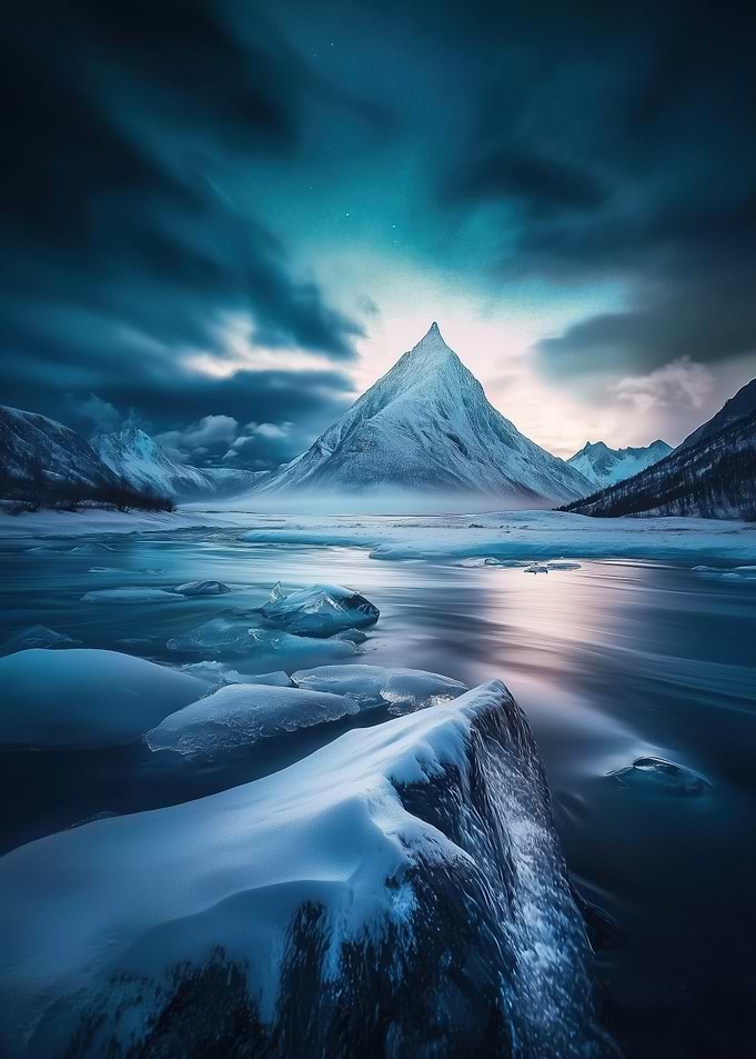 Snowy Mountain Peak