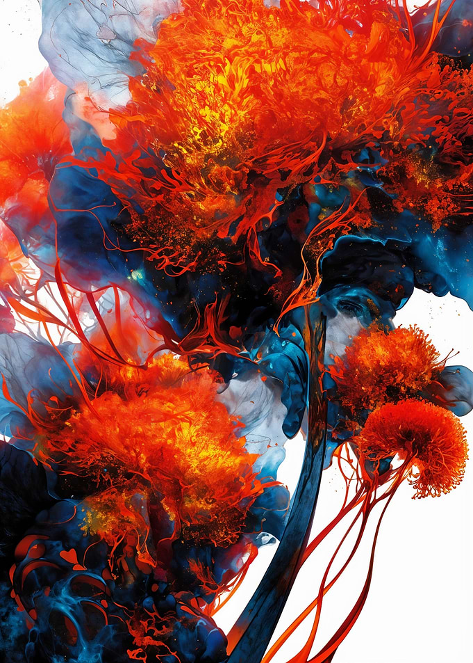 Abstract Ink Swirls