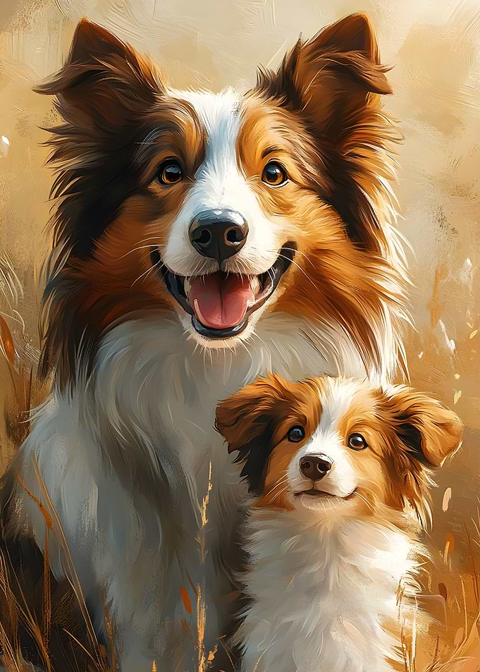 Border Collie Puppy Portrait