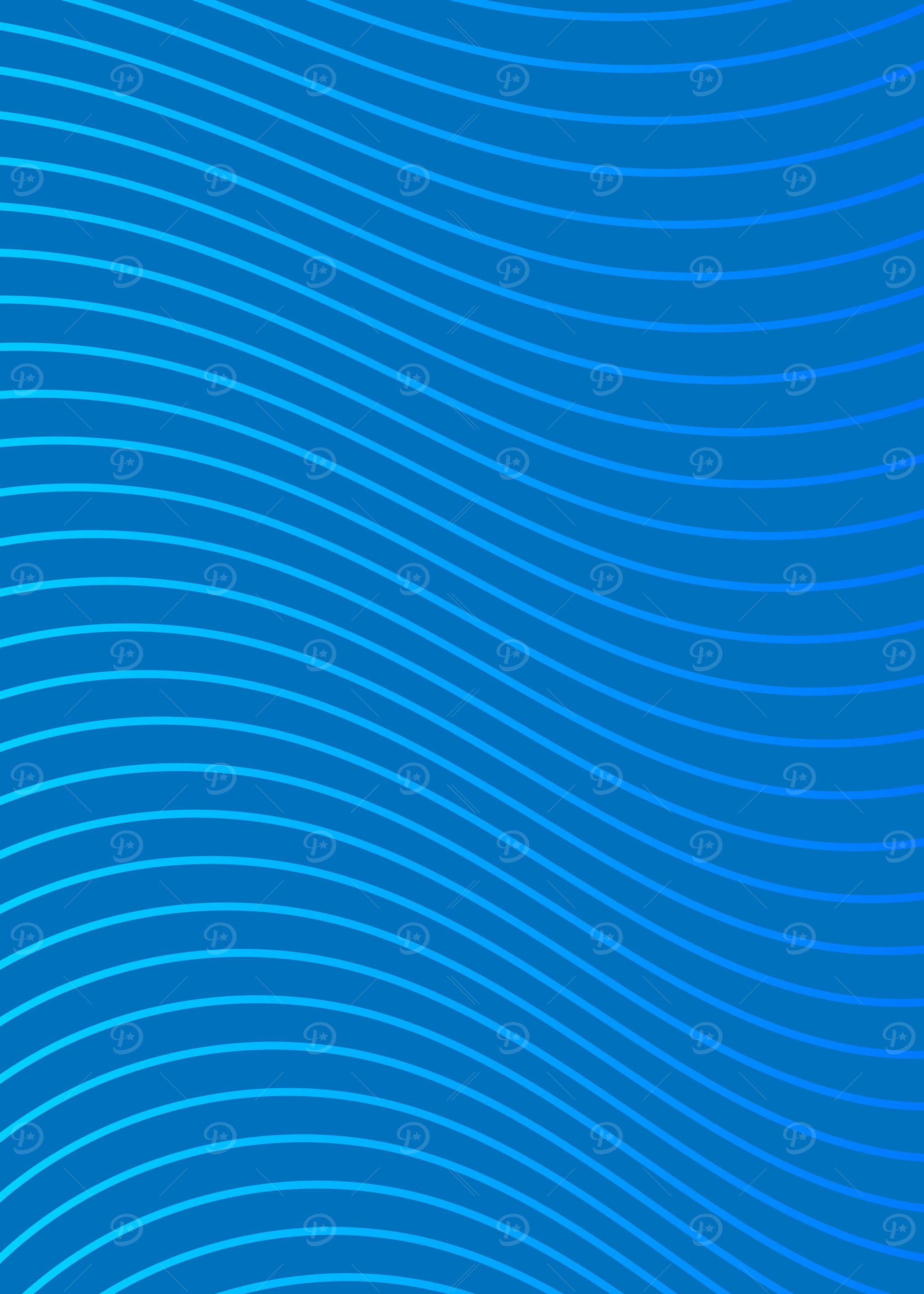Abstract Blue Wave Pattern