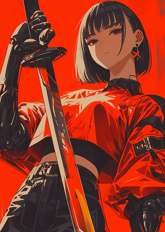 Anime Girl with Katana
