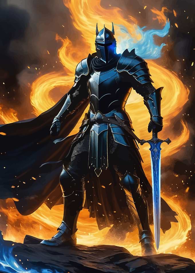 Dark Knight in Flames