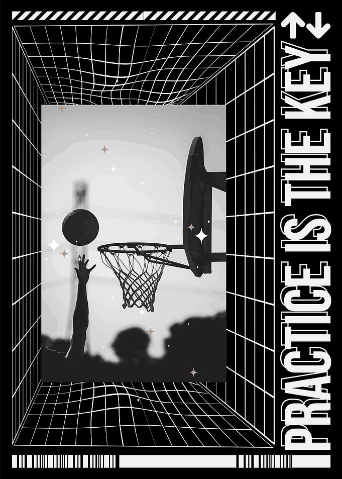 Basketball Practice Poster