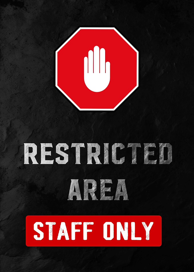 Restricted Area Sign