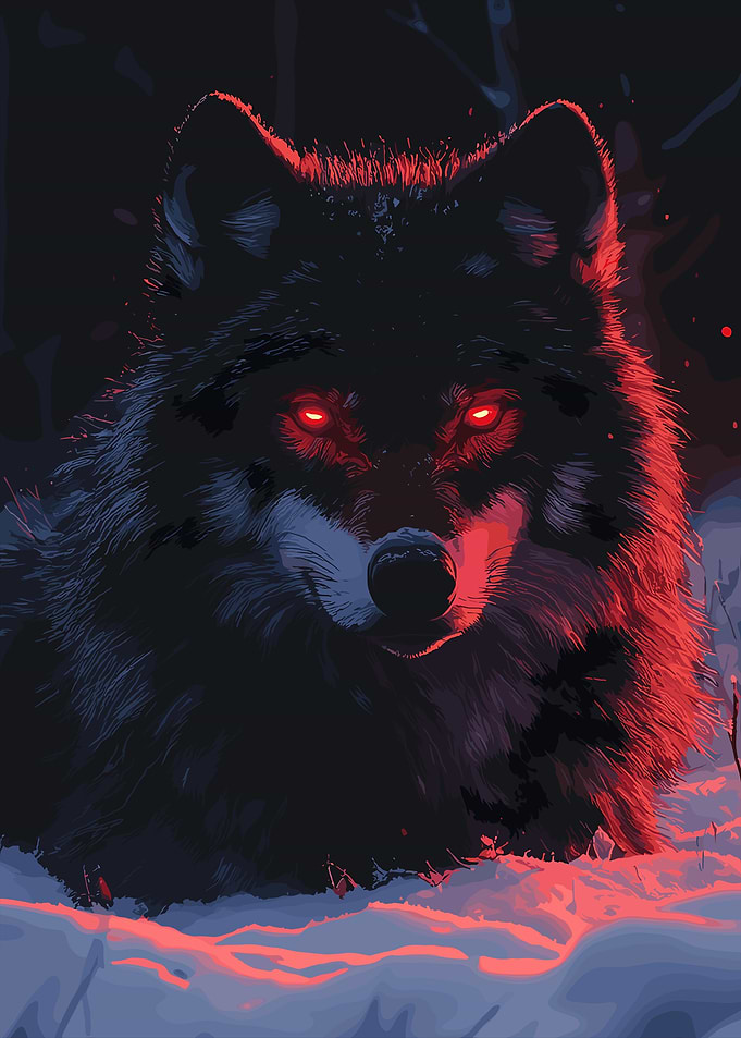 Red-Eyed Wolf