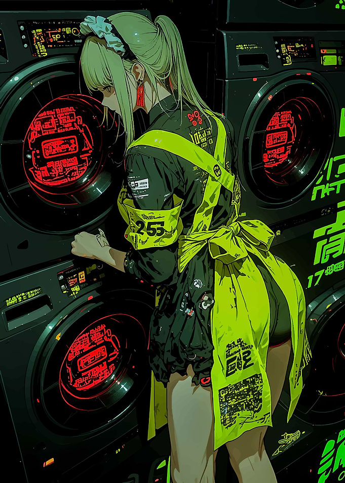 Maid in green