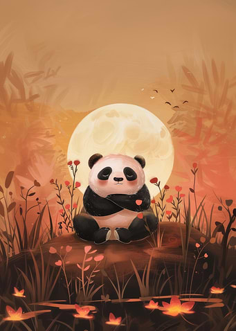Peaceful Panda Moon