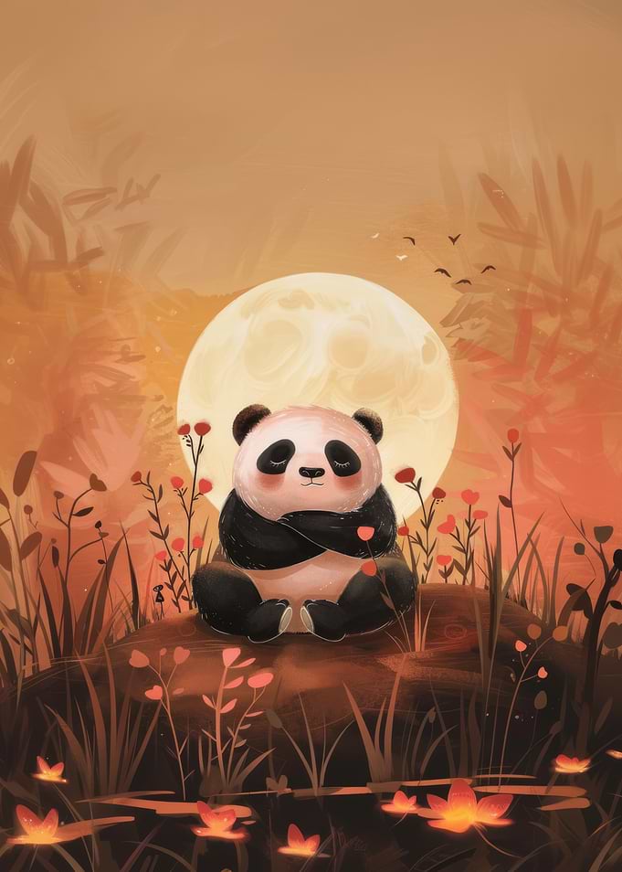 Peaceful Panda Moon
