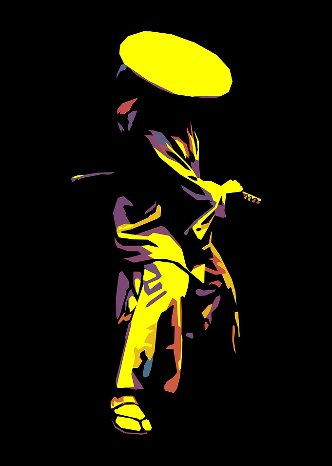 Samurai Silhouette Figure