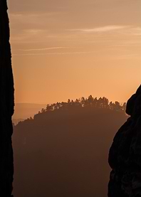 Sunset Over Mountains