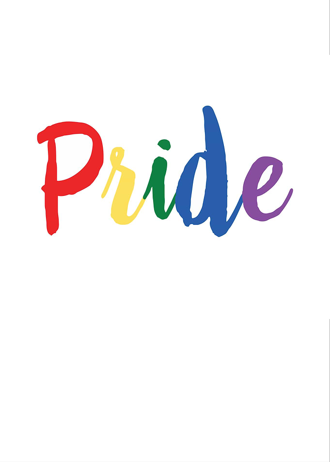 Pride Rainbow Text