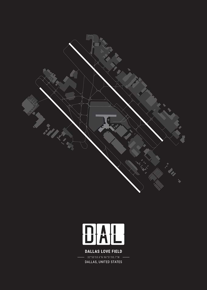 Dallas Love Field Airport Map