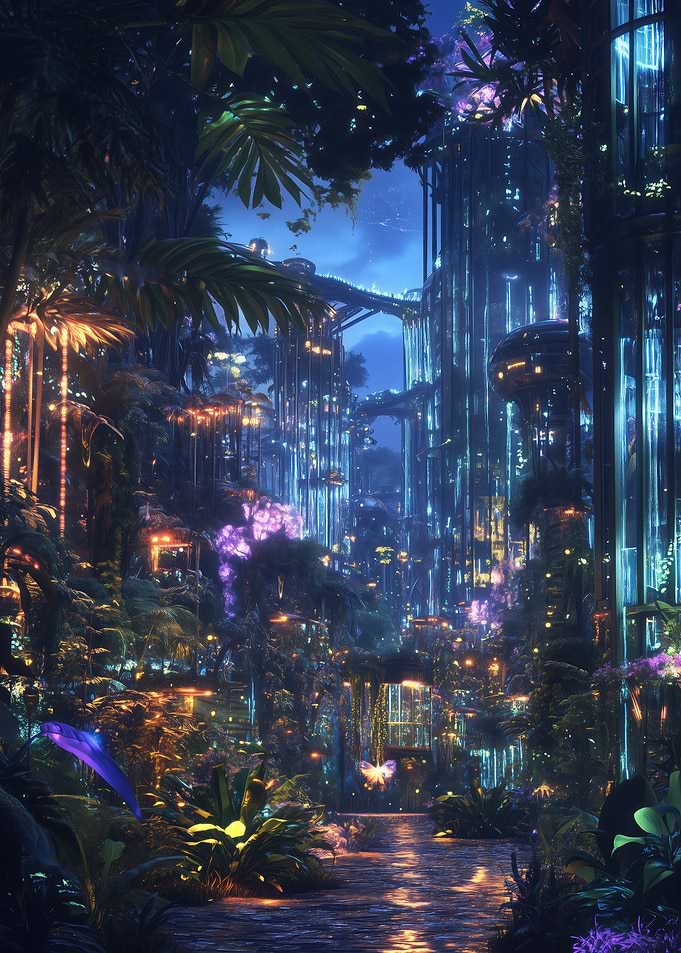 Bio-luminescent Cityscape