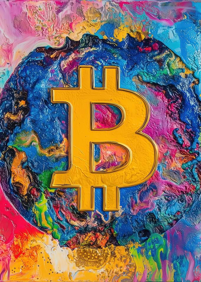 Bitcoin Abstract Art