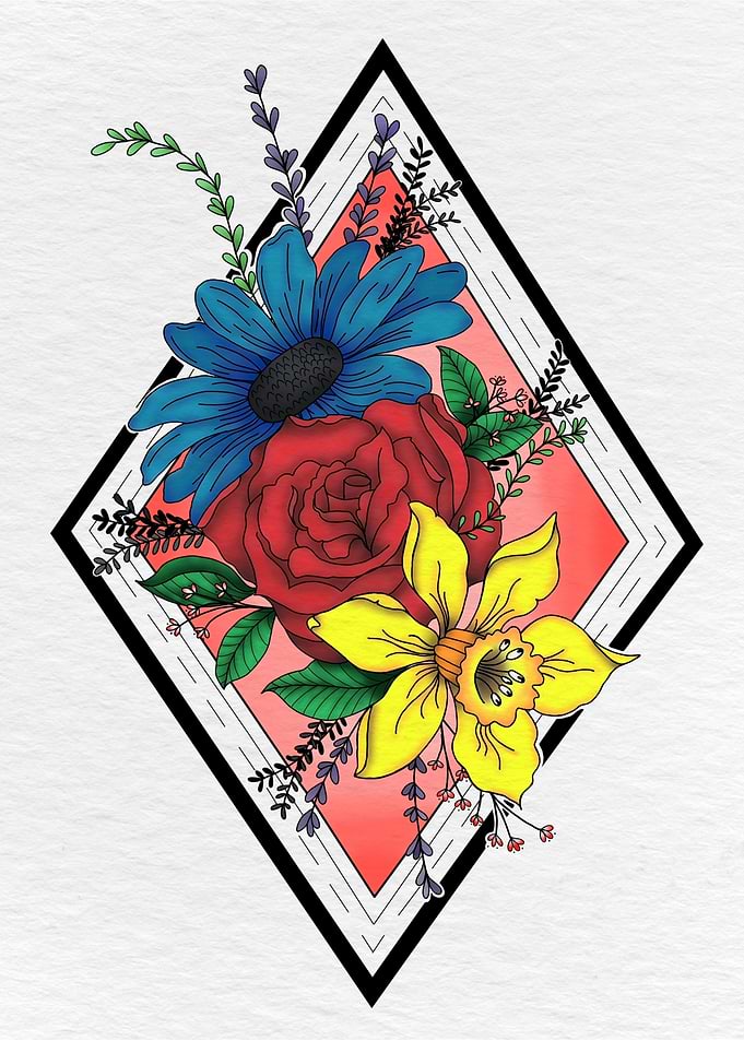 Floral Diamond Art