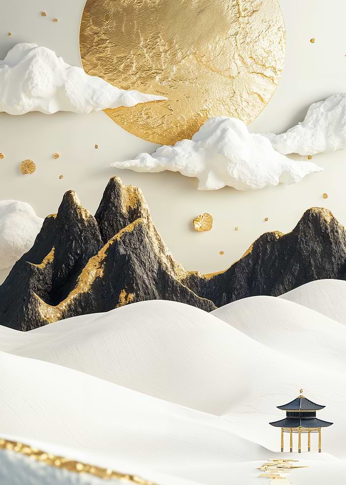 Gold Mountain Landscape