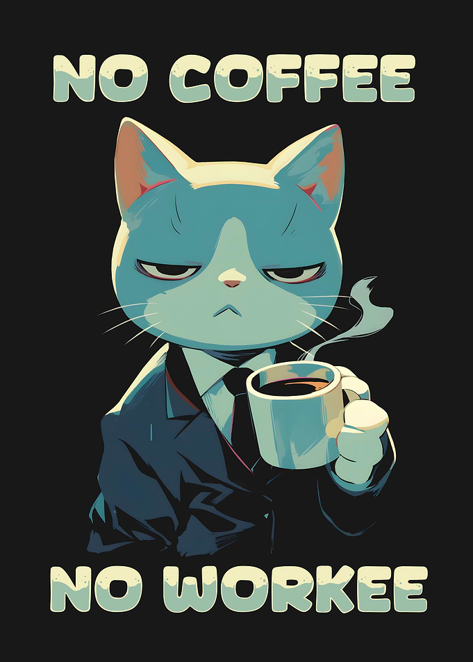 No Coffee Cat