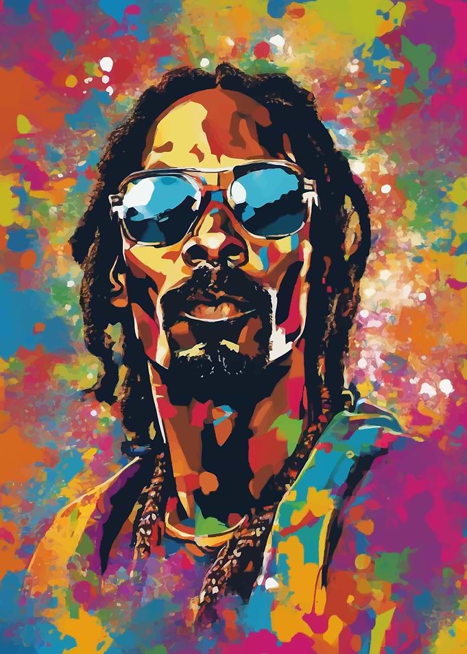 Snoop Dogg Pop Art Abstract