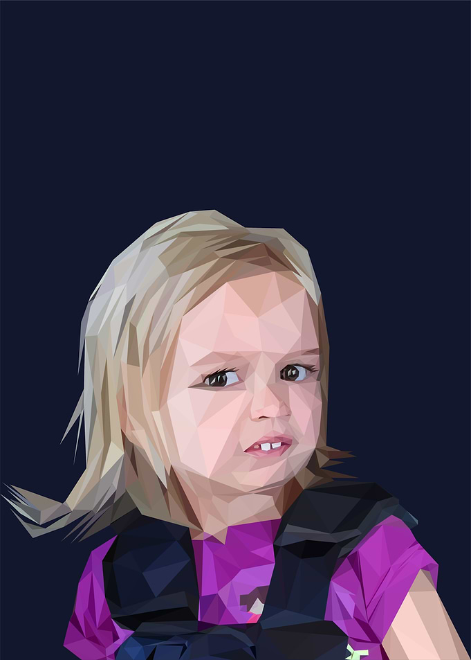 Girl with Skeptical Expression