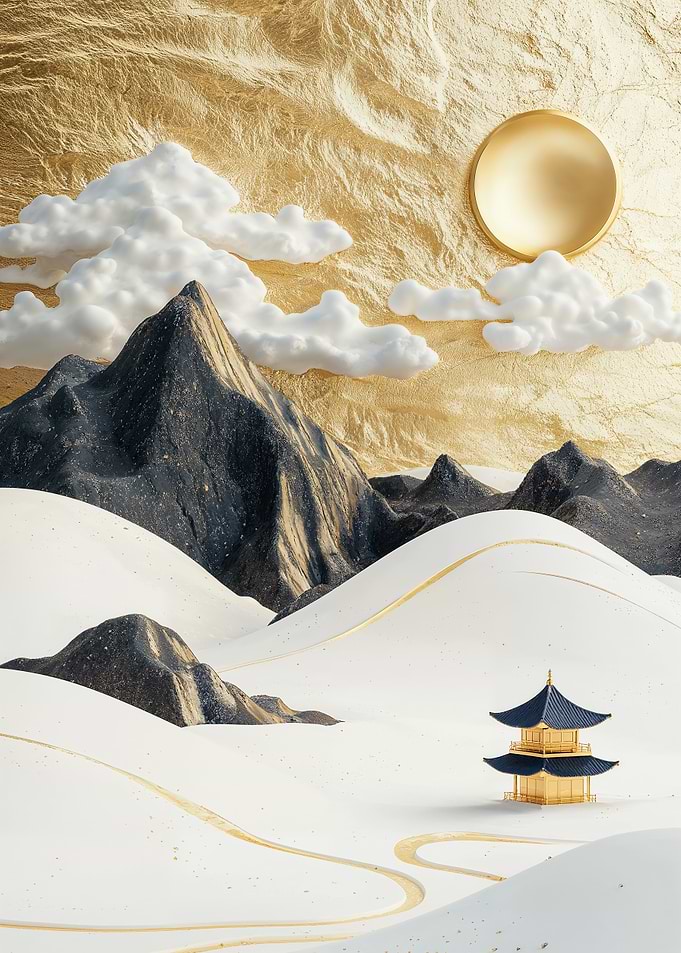 Gold Mountain Landscape