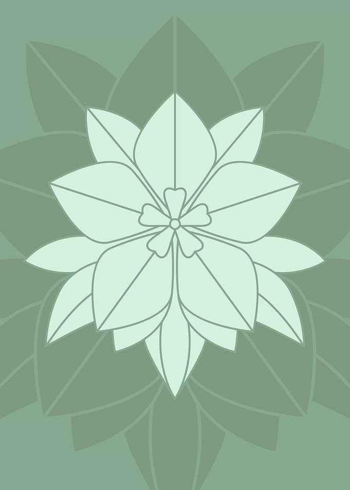 Green Floral Mandala