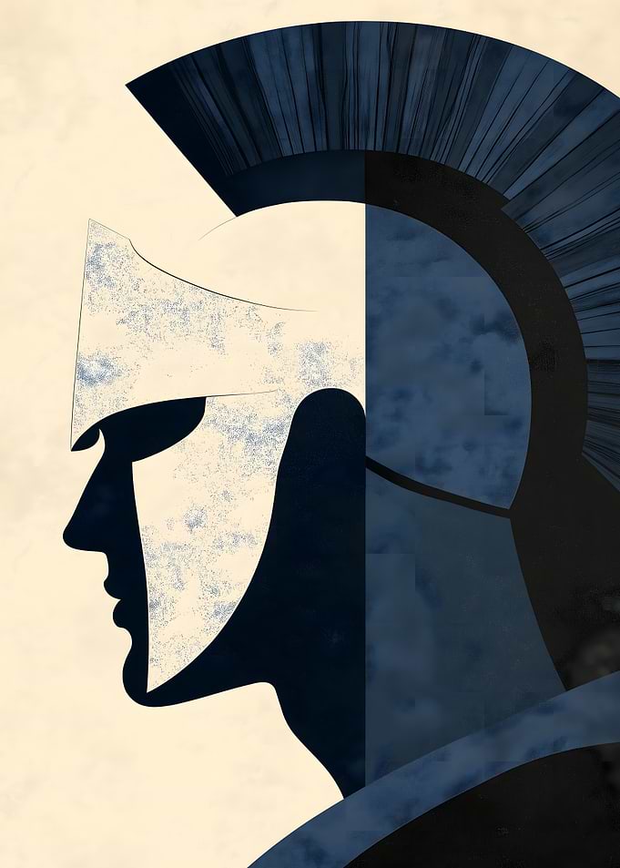 Spartan Warrior Silhouette