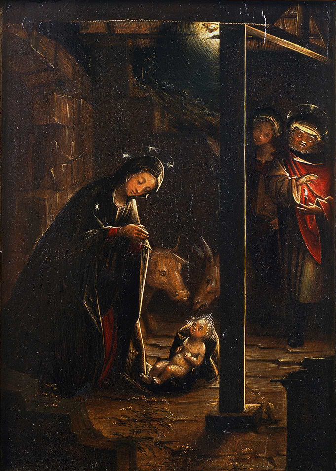 Nativity Scene Painting