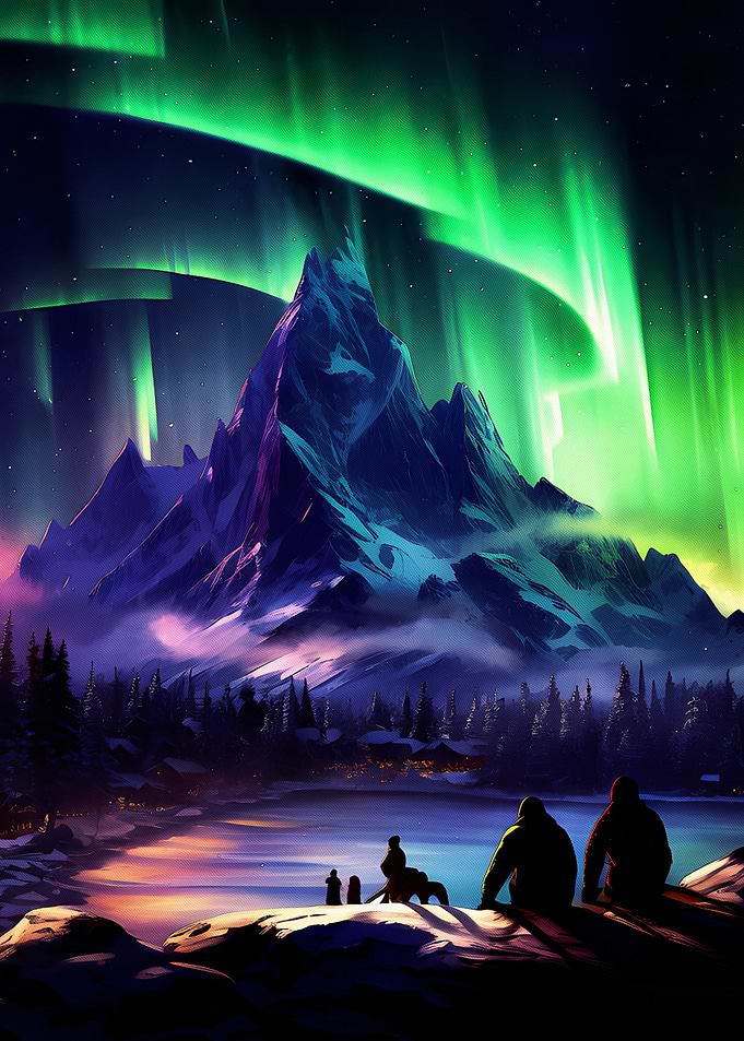 Northern Lights Mountain