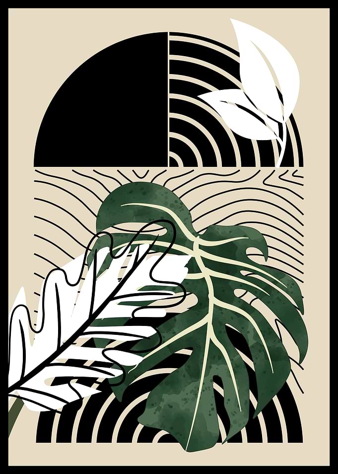 Abstract Tropical Leaves
