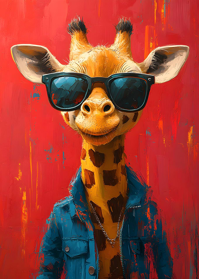 Cool Giraffe in Sunglasses