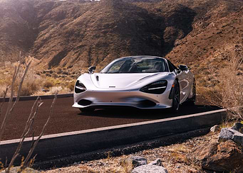 Silver McLaren 720S