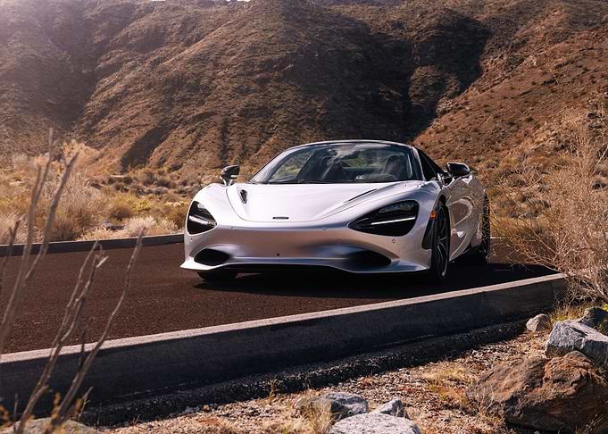 Silver McLaren 720S