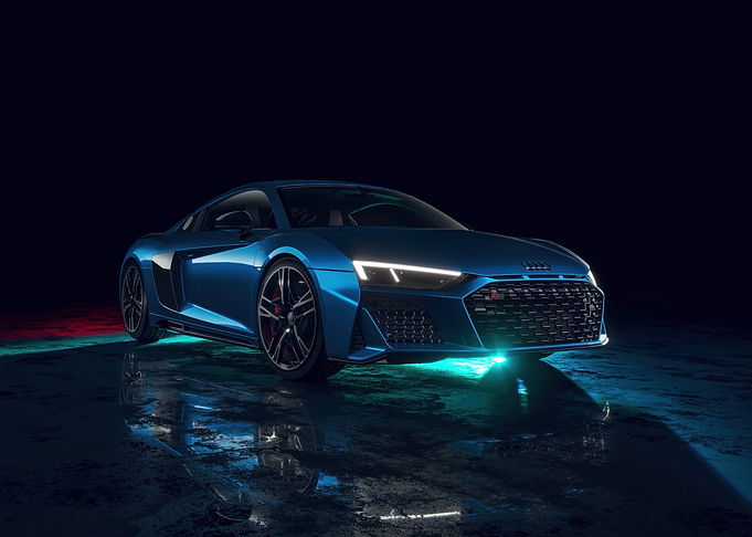 Blue Audi R8