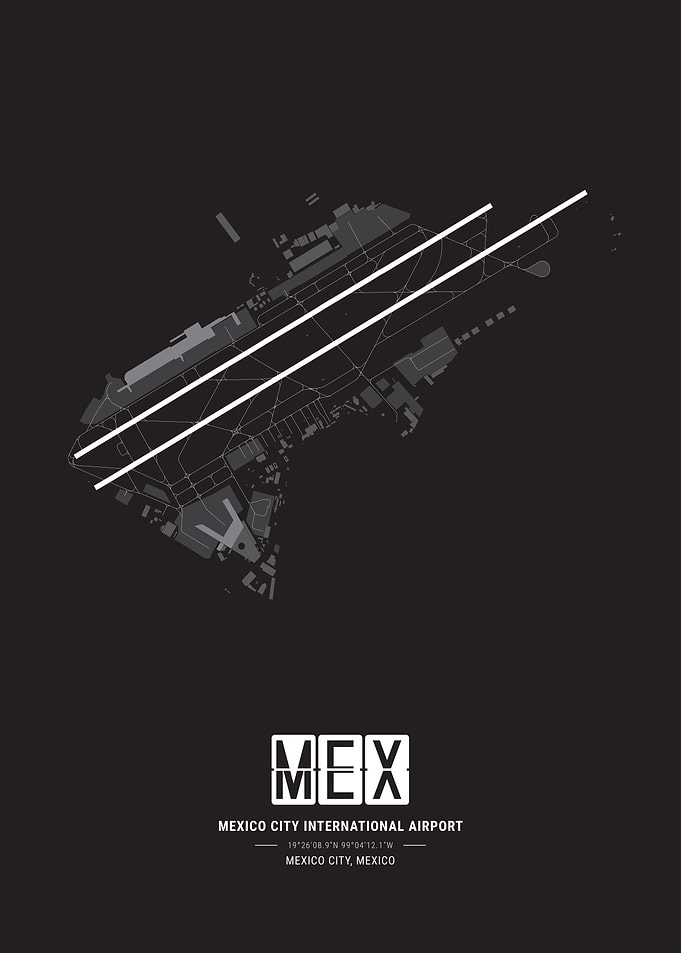 Mexico City Airport Map