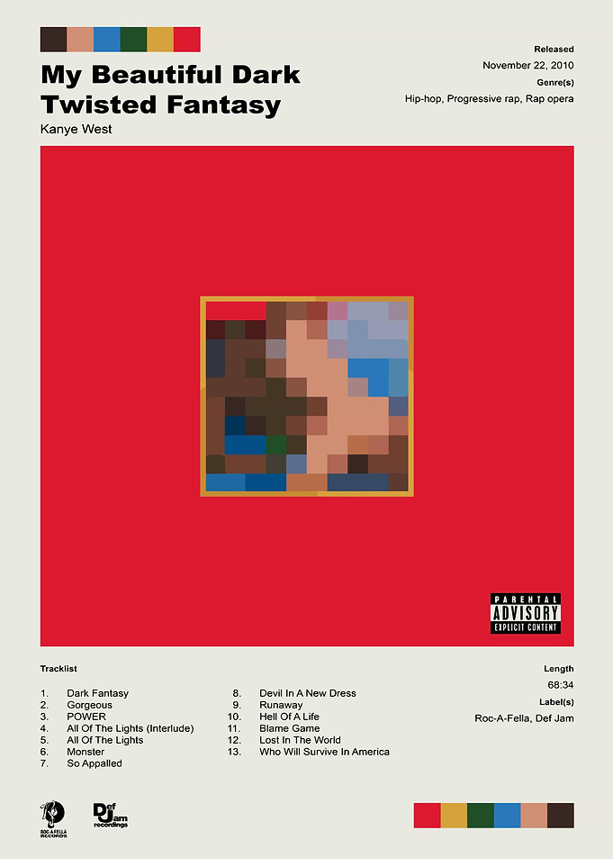 Kanye West My Beautiful Dark Twisted Fantasy