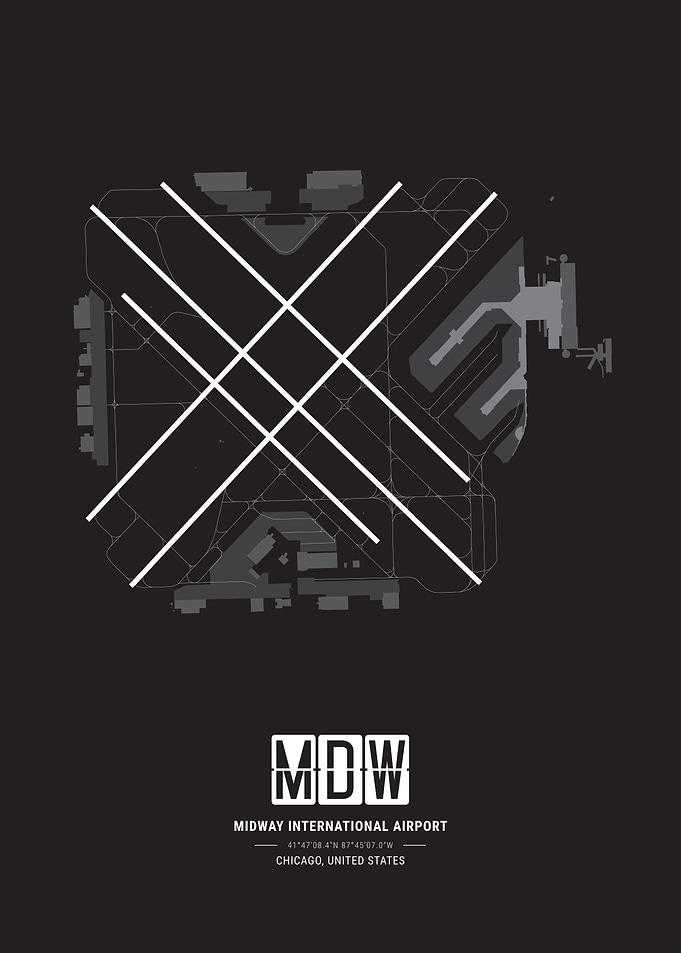 Midway International Airport Map