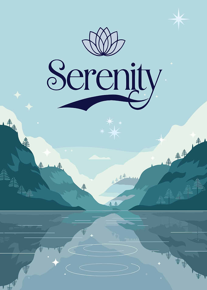 Serenity Mountain Lake Poster