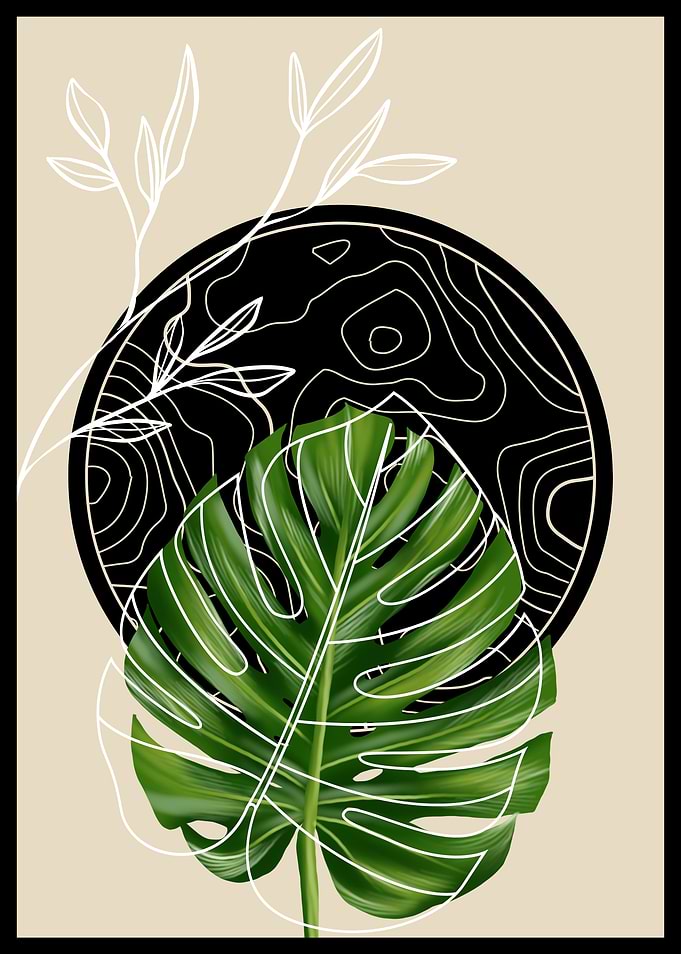 Tropical Leaf Art Print