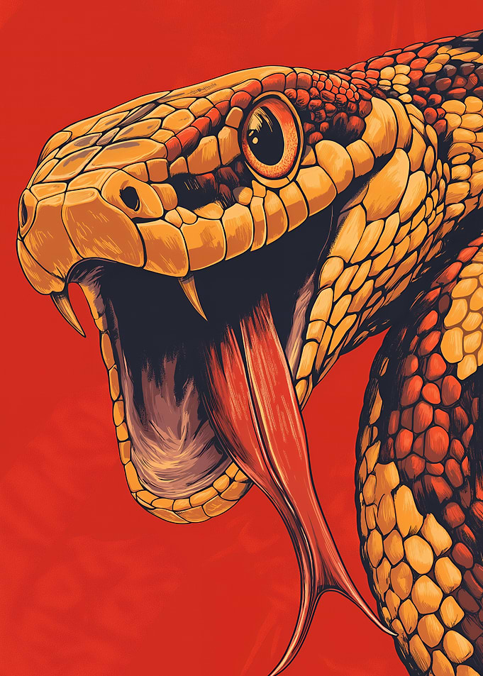Snake Head Illustration