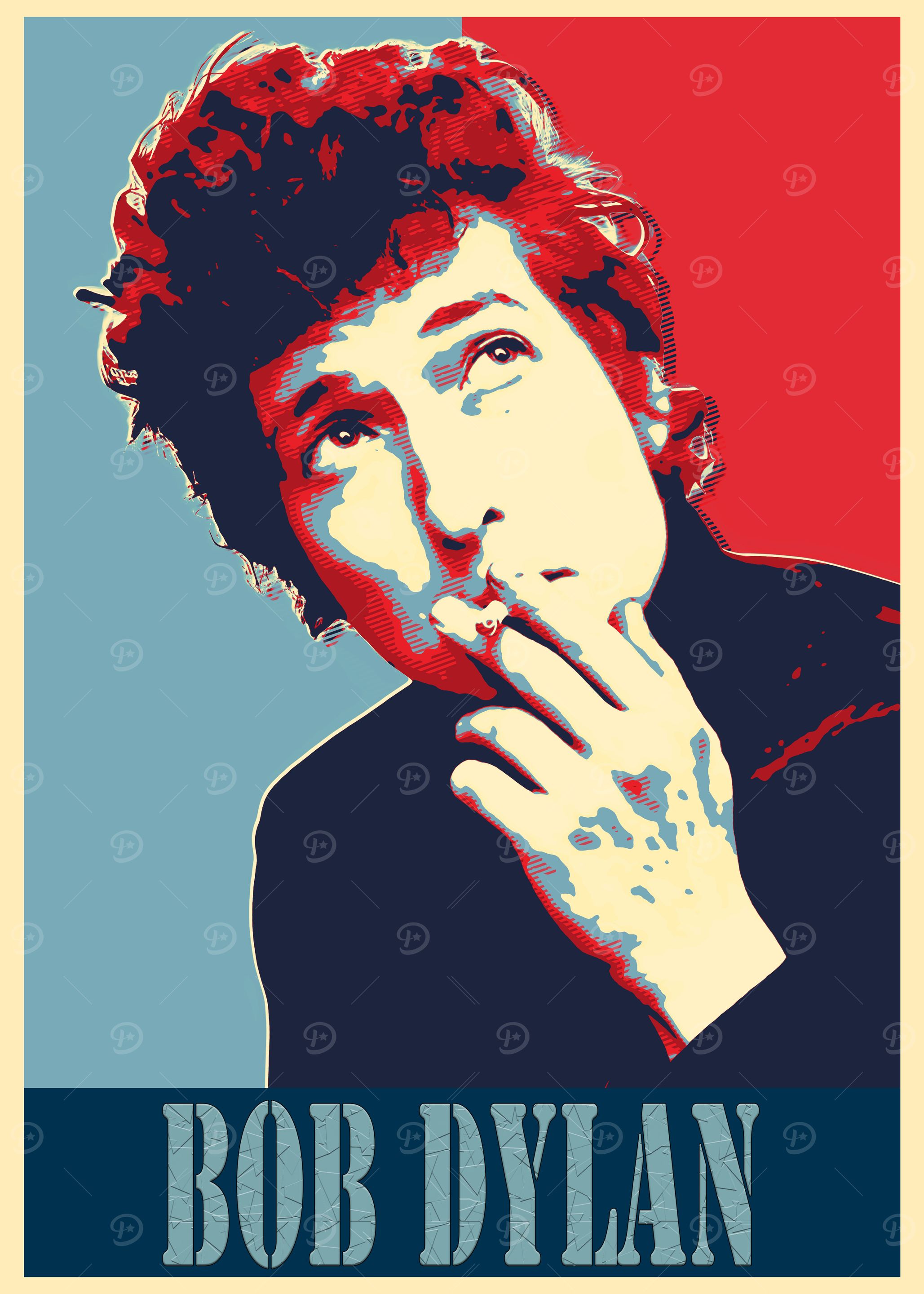 Bob Dylan Pop Art Poster