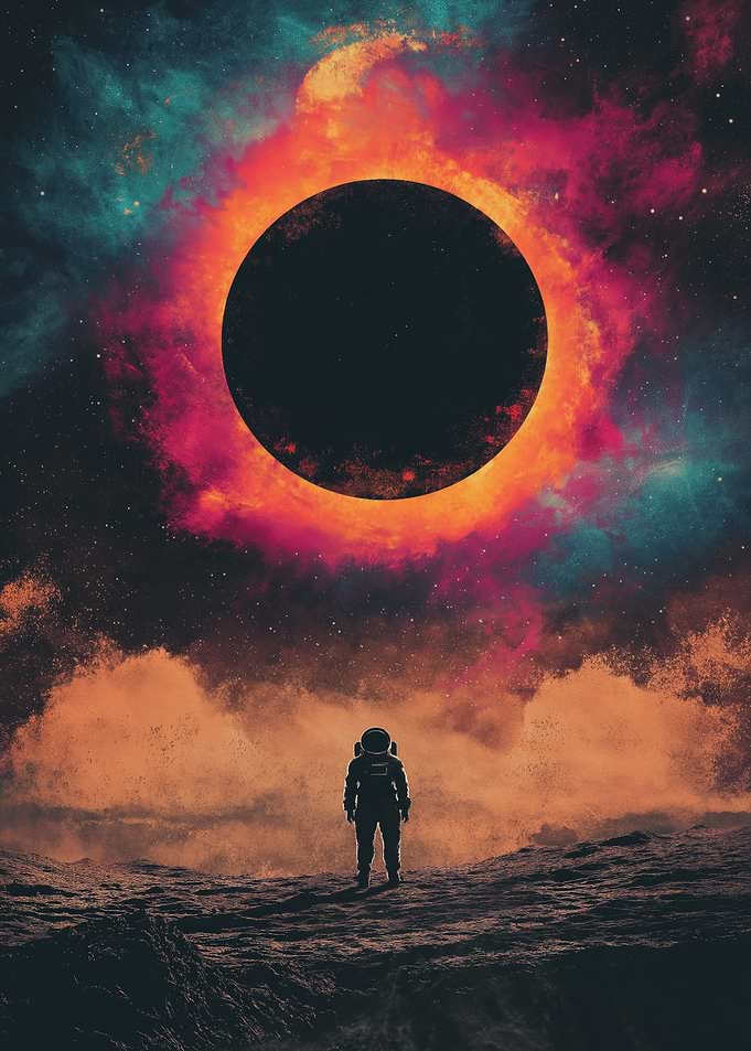Astronaut and Black Hole Interstellar Black Hole movies