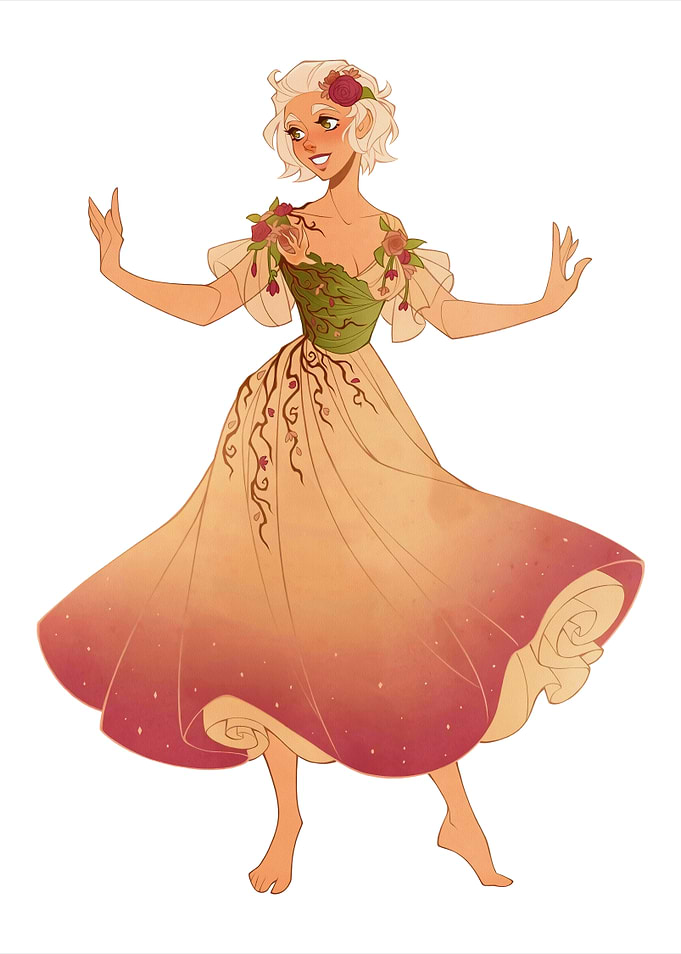 Floral Dress Illustration