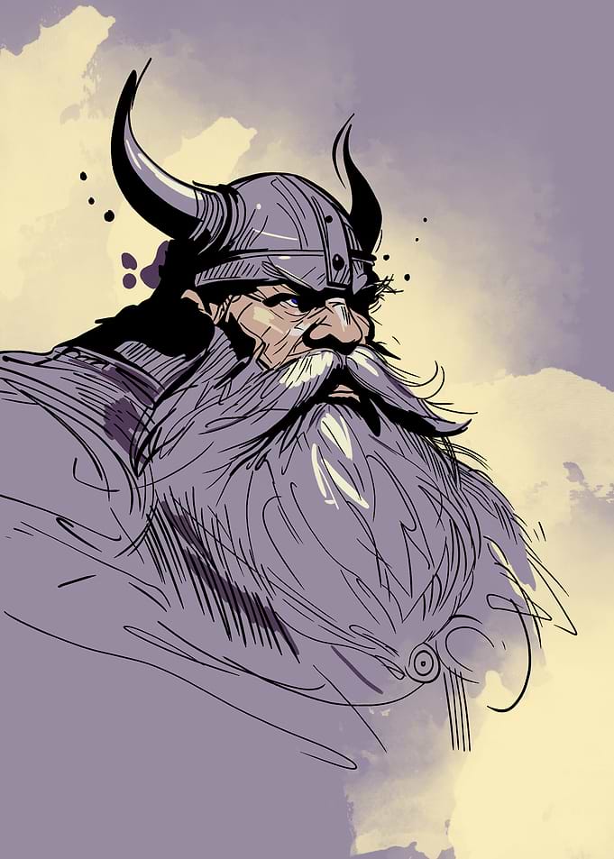 Viking Warrior Illustration