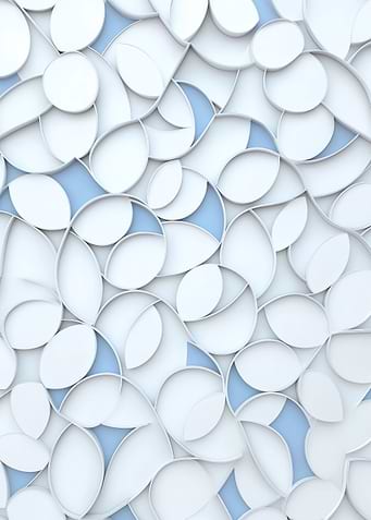 Abstract White and Blue Pattern