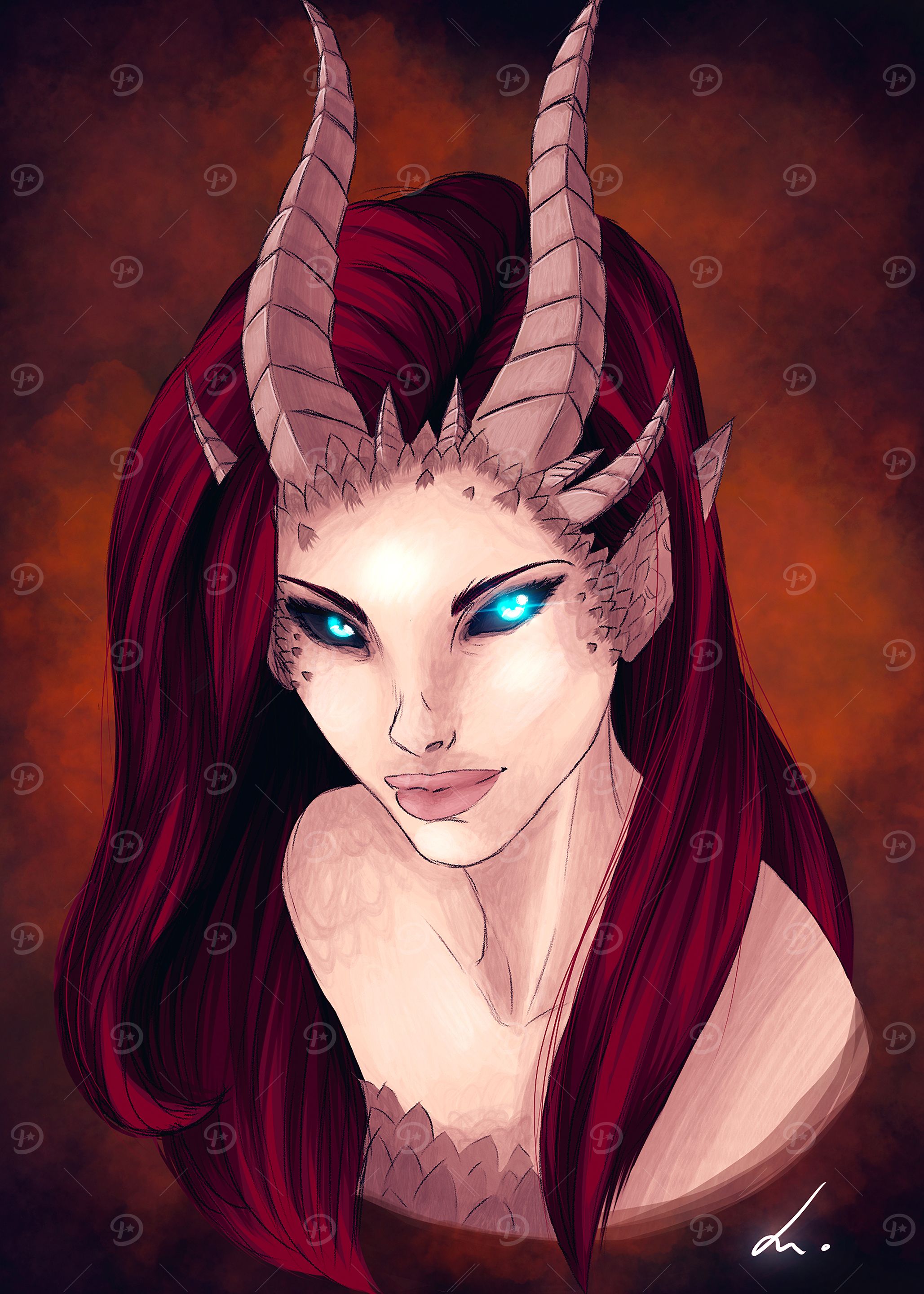 Dragon Woman Portrait