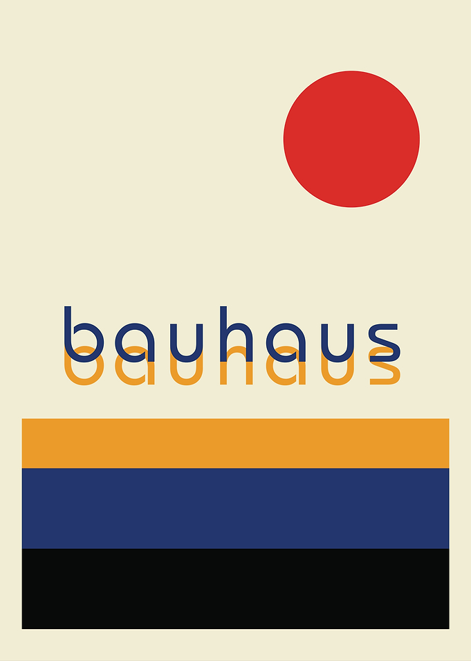 Bauhaus Minimalist Poster