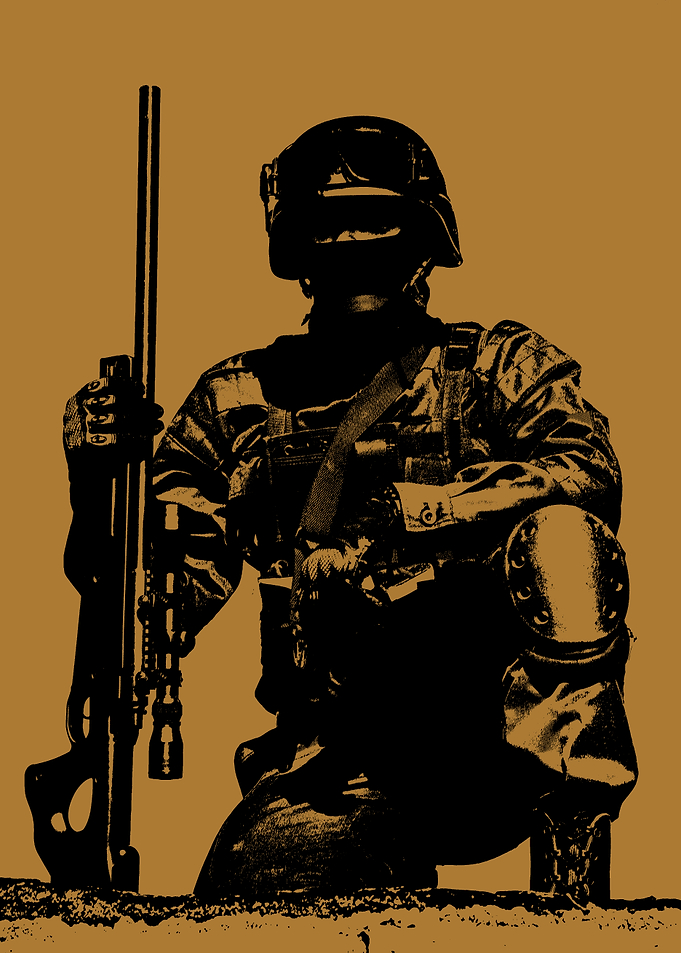 Silhouette of a Soldier