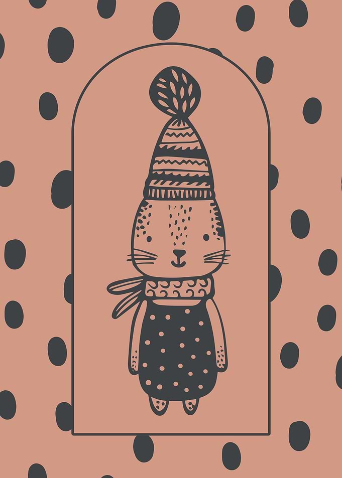 Cute Bunny Rabbit Wall Art