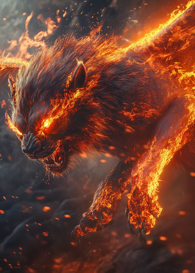 Fiery Lion